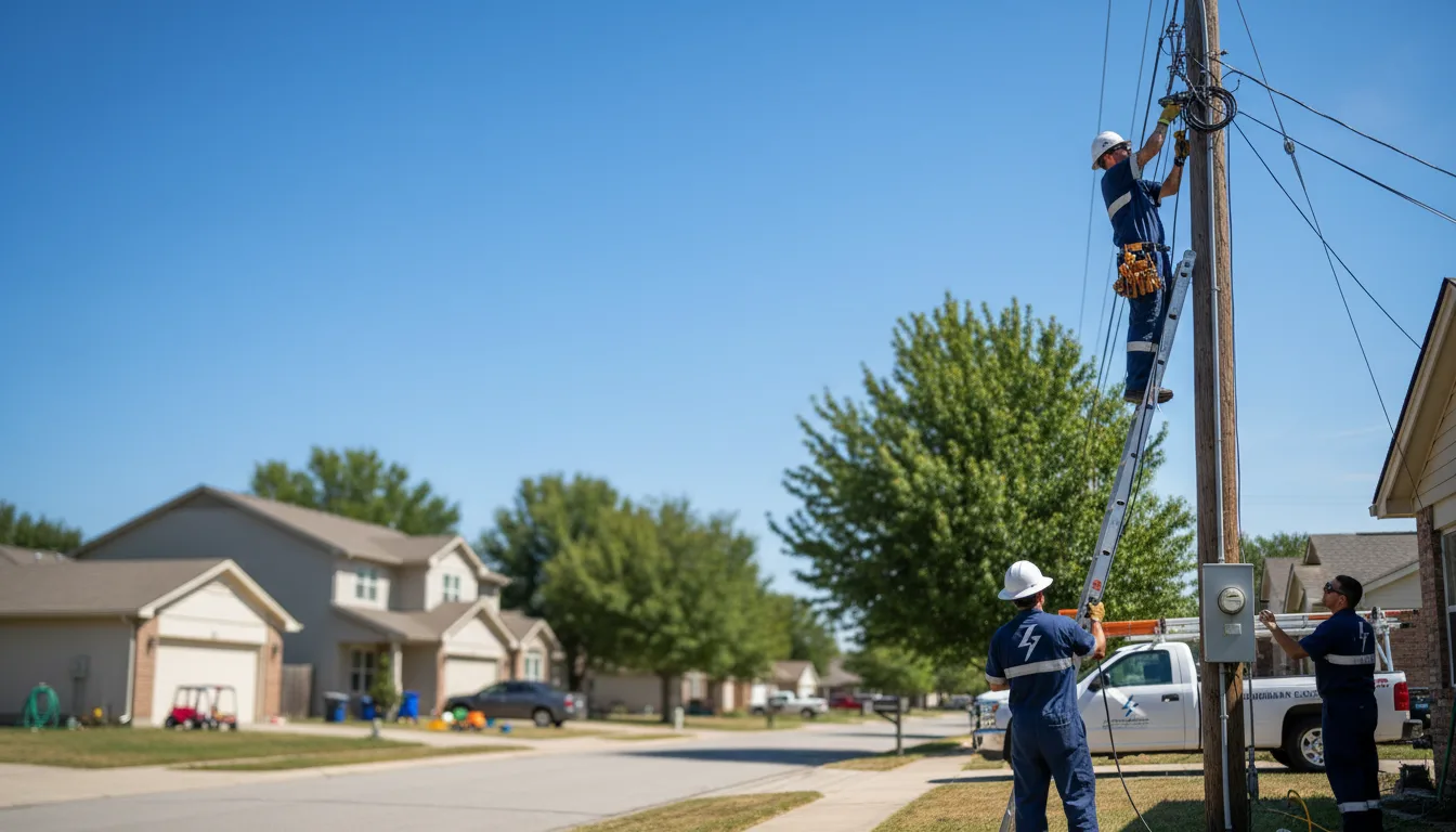 Residential electrician providing installation services in Bowbells, ND